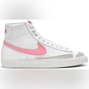Pink high-top Nike Blazers